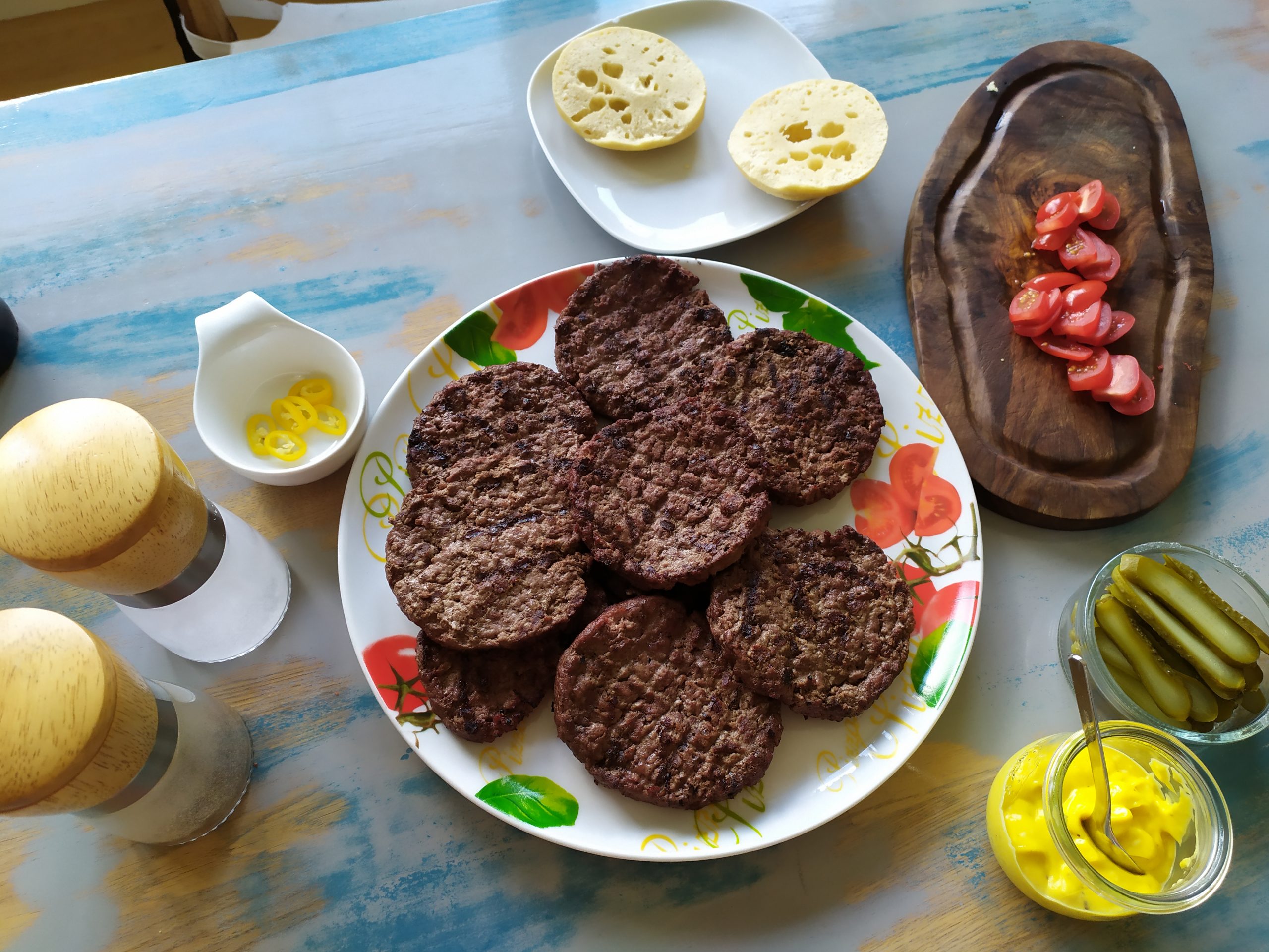 Burger in der Grill-Saison