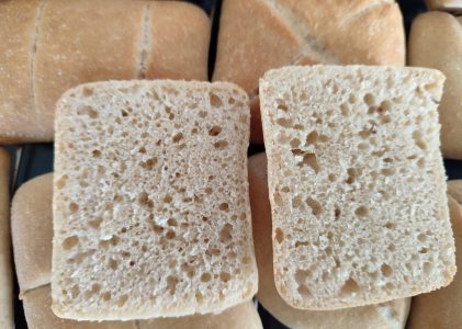 Vegane Dinkelbrötchen mit Buttergeschmack