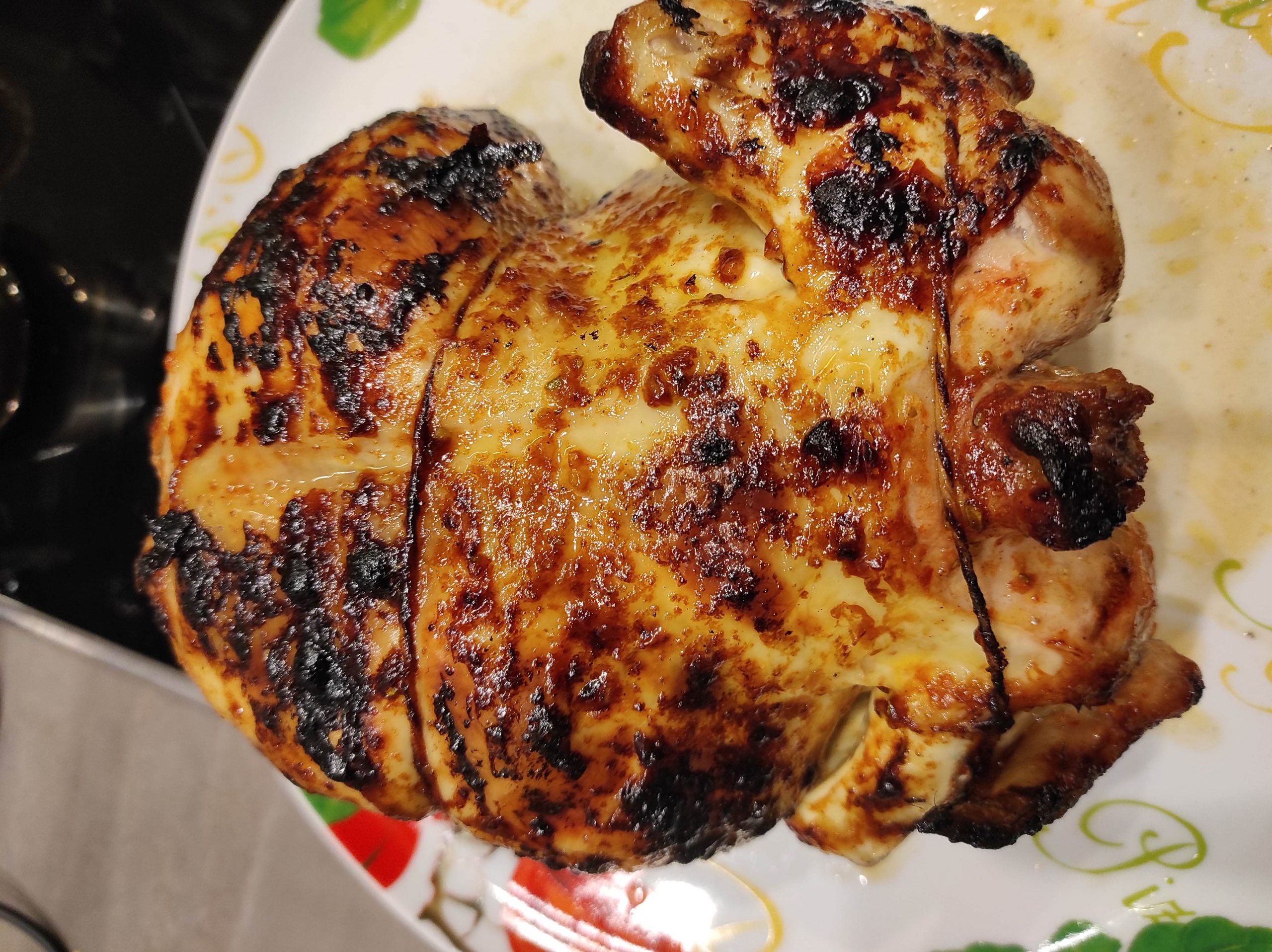 Zitronen-Rosmarin-Brathähnchen vom Drehspieß mit dem Burnhard Fred deluxe