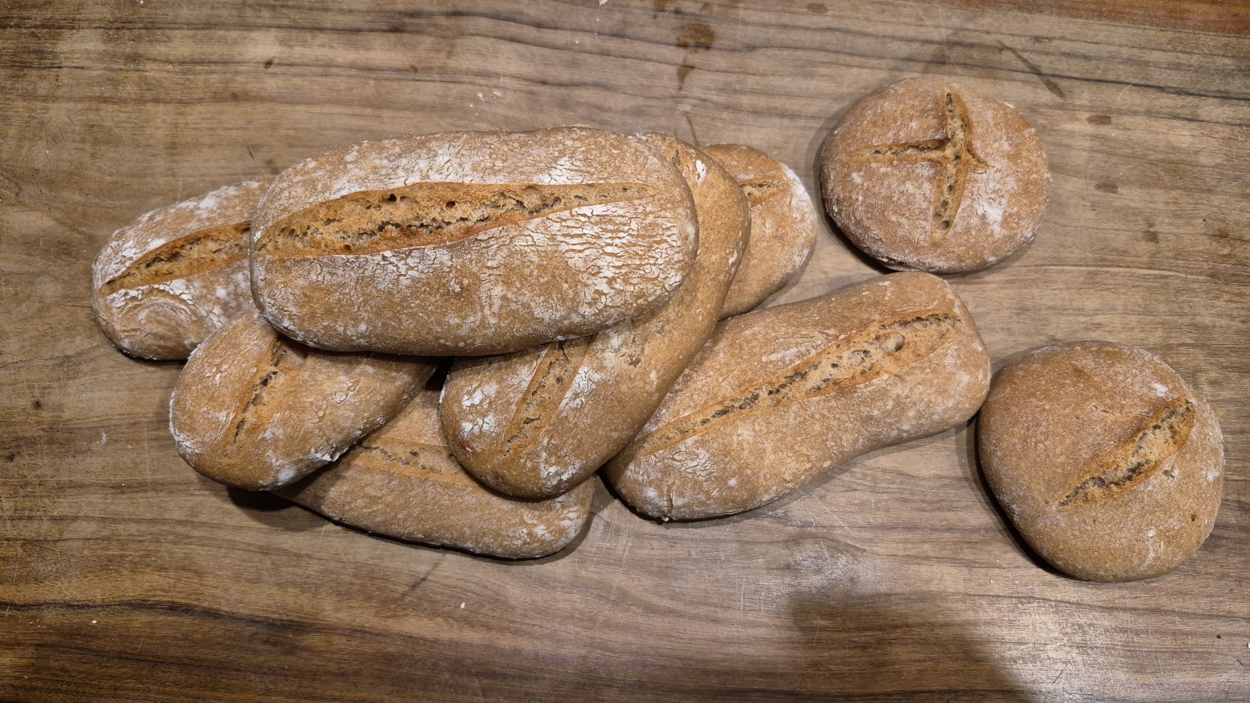 Roggenbrötchen mit zwei Sorten Sauerteig